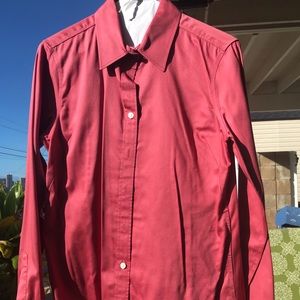 Rose button down Banana Republic dress shirt